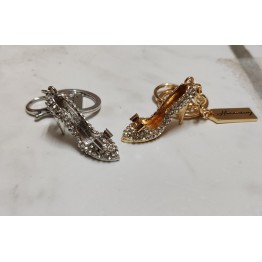 Bomboniera portachiavi scarpetta oro argento